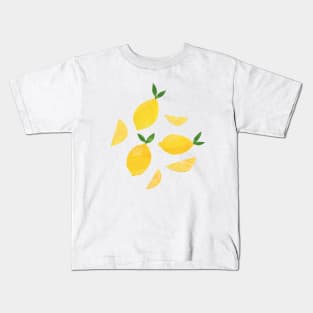 Cut + Paste Lemon Pattern Kids T-Shirt